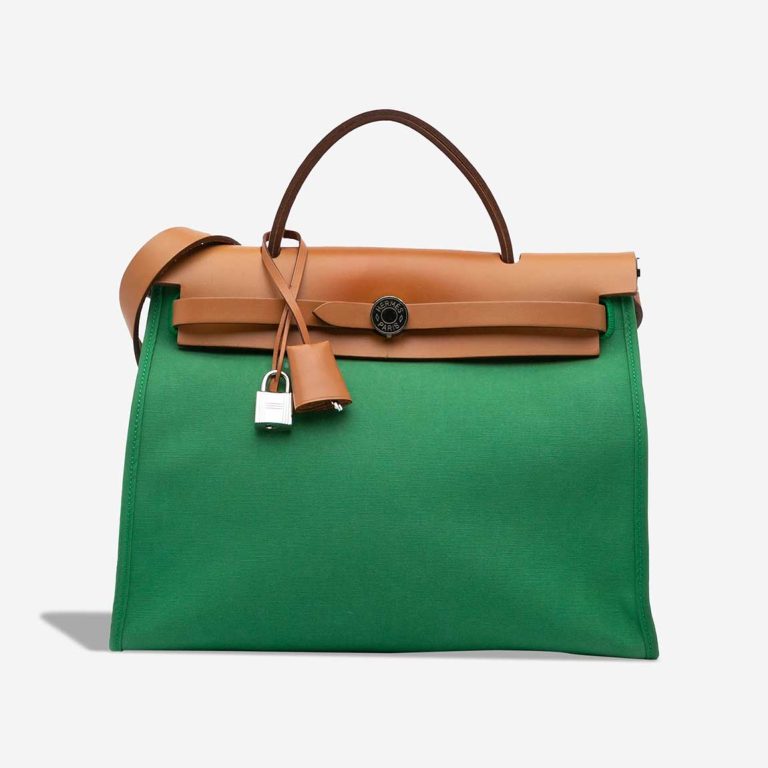 Hermès Herbag 31 Toile / Vache Hunter Bambou Front | Sell your designer bag