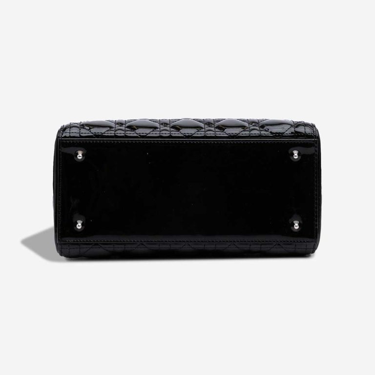 Dior Lady Medium Patent Black on Model | Sell your designer bag