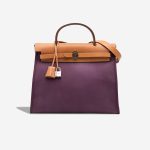 Hermès Herbag 31 Toile / Vache Hunter Raisin / Sable Naturel Front | Sell your designer bag