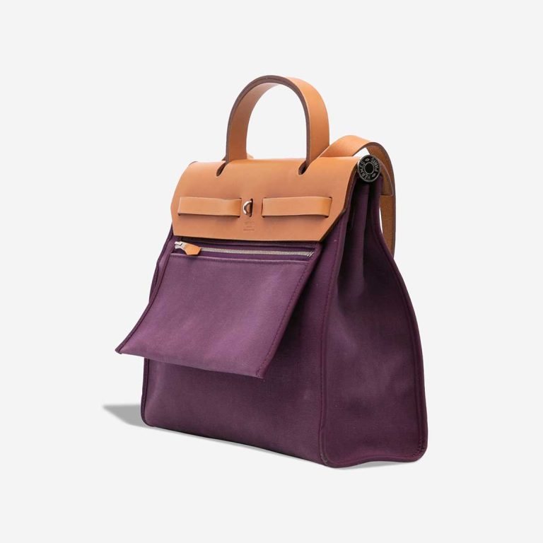 Hermès Herbag 31 Toile / Vache Hunter Raisin / Sable Naturel | Sell your designer bag