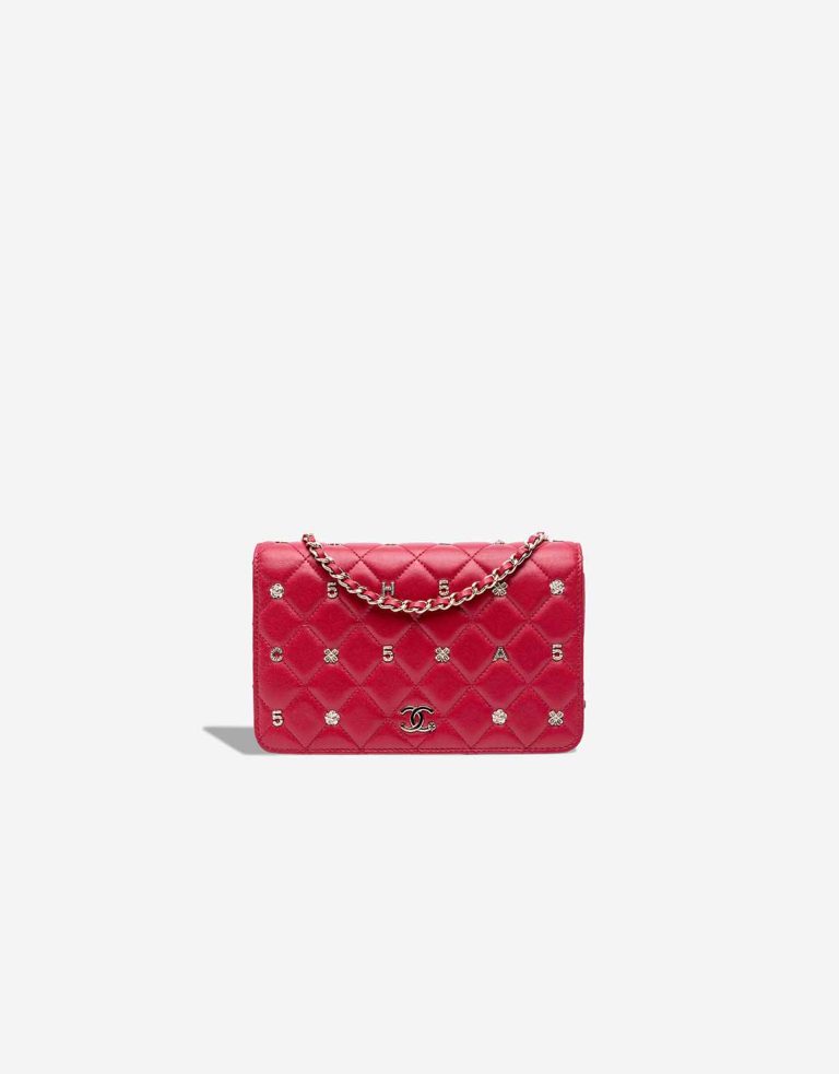 Chanel Wallet On Chain Lamb Red Front | Sell your designer bag