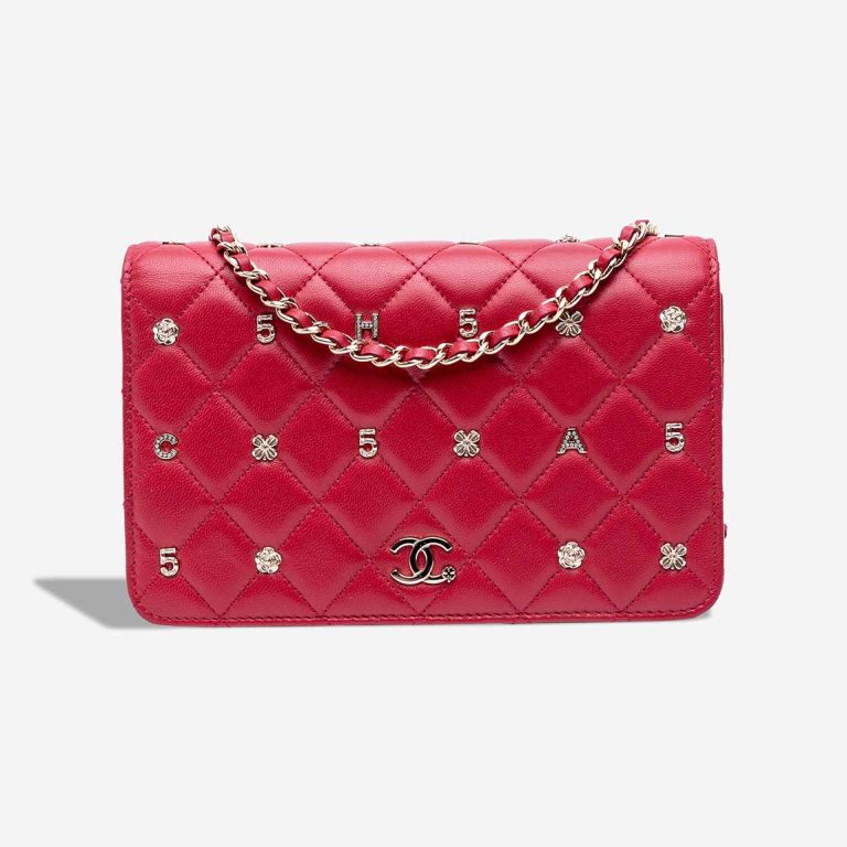 Chanel Wallet On Chain Lamb Red Front | Sell your designer bag