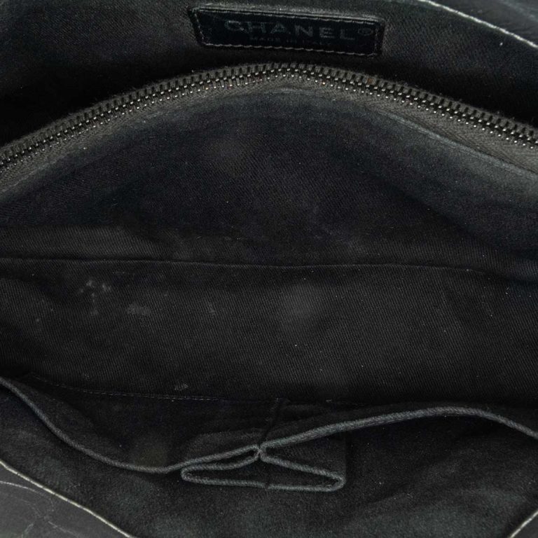 Chanel Timeless Coco Top Handle Medium Aged Calf Grey Inside | Sell your designer bag