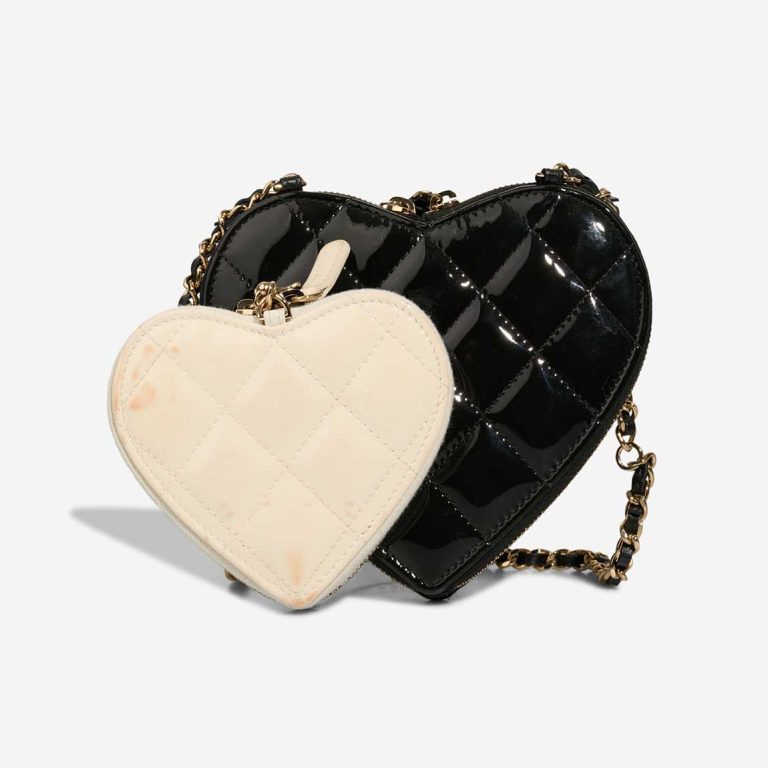 Chanel Timeless Heart Double Bag Small Patent Black / Beige | Sell your designer bag