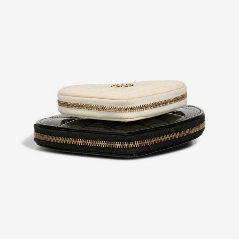 Chanel Timeless Heart Double Bag Small Patent Black / Beige | Sell your designer bag