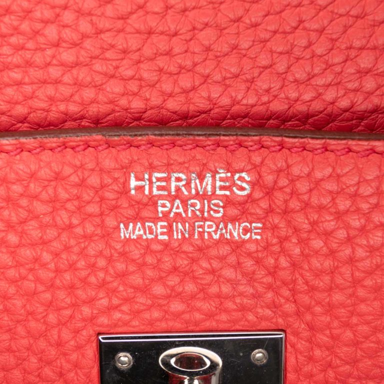 Hermès Birkin 35 Togo Bougainvillier Logo | Sell your designer bag