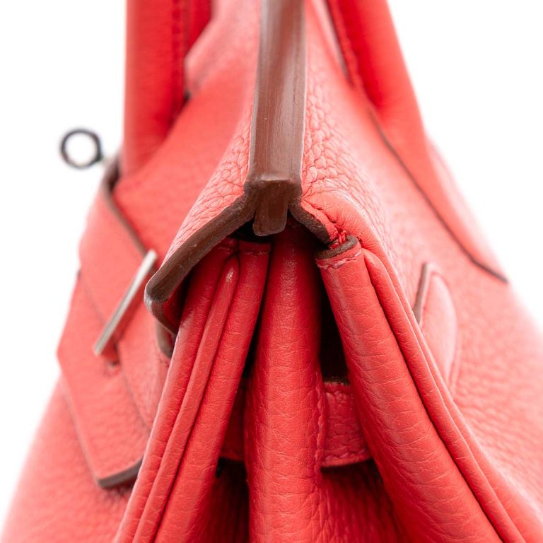 Hermès Birkin 35 Togo Bougainvillier Signs of wear | Sell your designer bag
