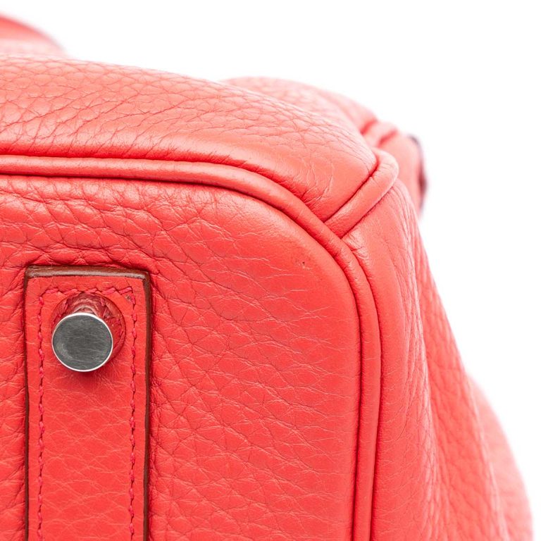 Hermès Birkin 35 Togo Bougainvillier Signs of wear | Sell your designer bag