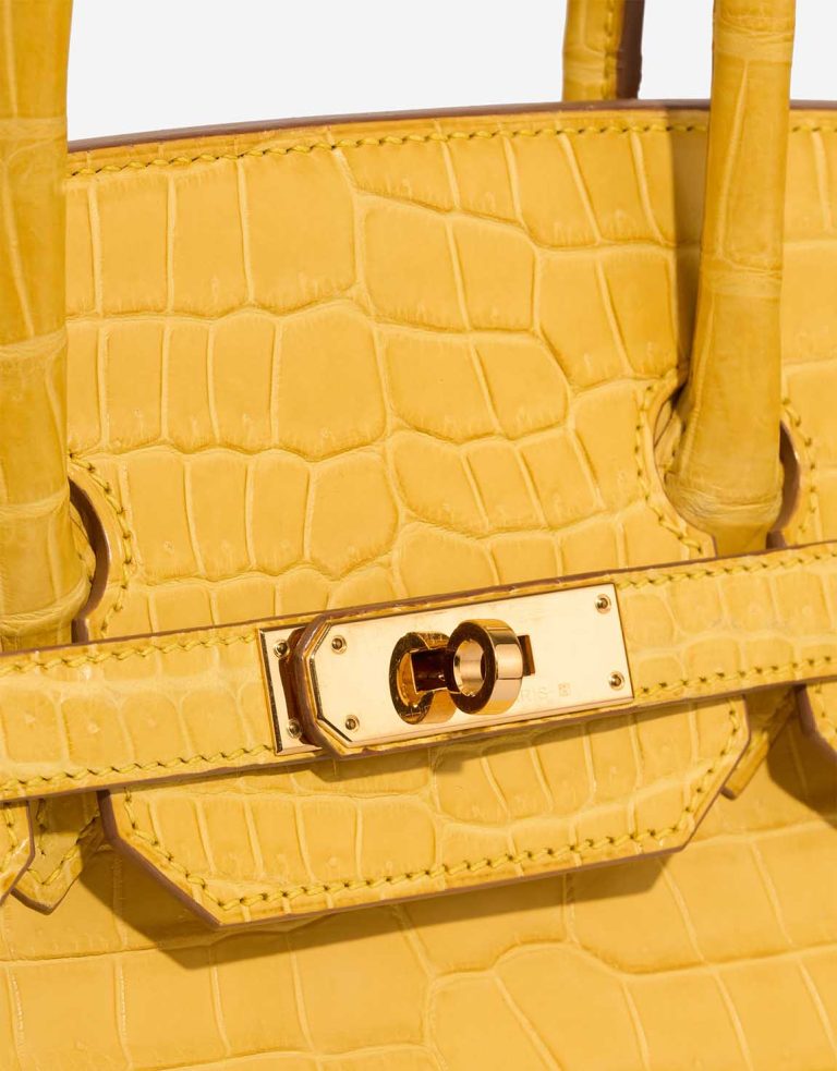 Hermès Birkin 35 Porosus Crocodile Mimosa Front | Sell your designer bag