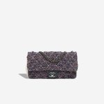 Chanel Timeless Medium Tweed Blue Front | Sell your designer bag
