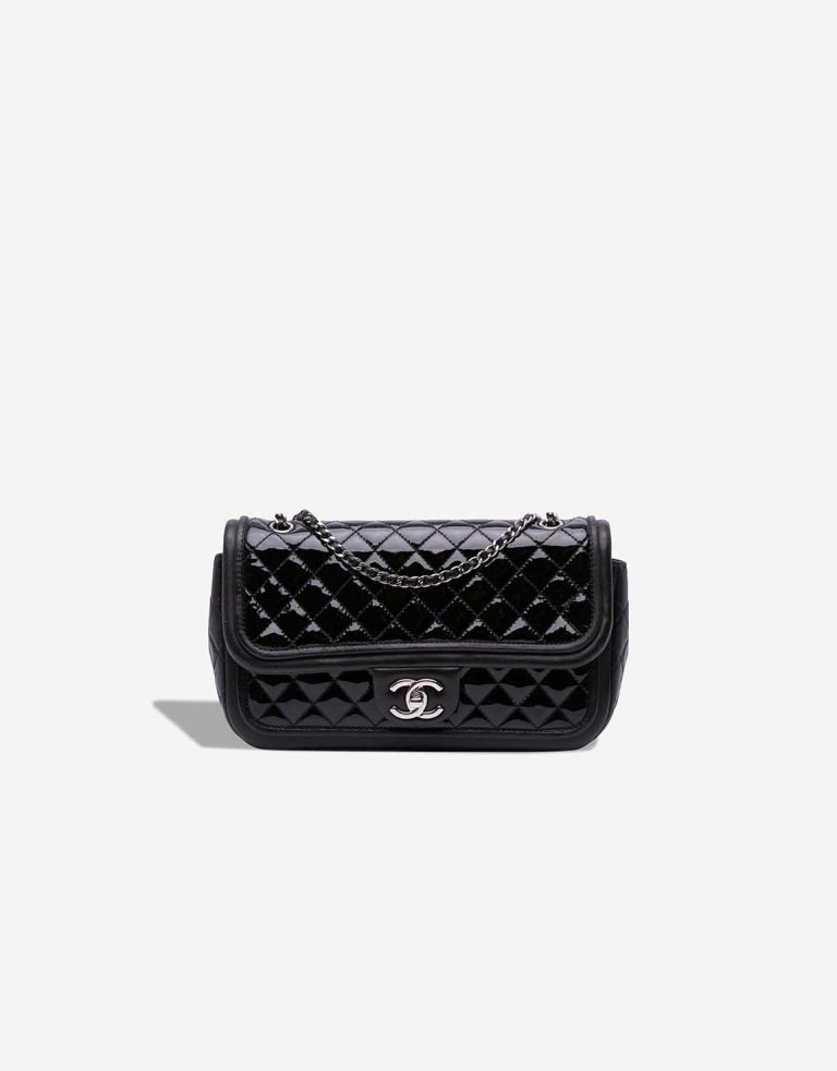 Chanel Timeless Medium Patent / Lamb Black Front | Sell your designer bag