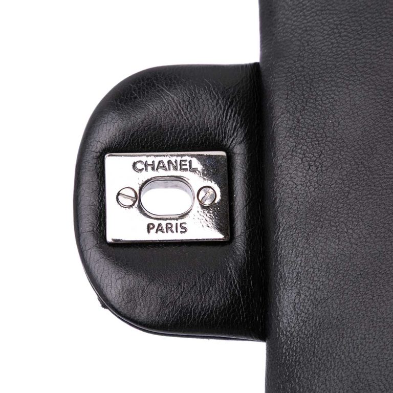 Chanel Timeless Medium Patent / Lamb Black Front | Sell your designer bag