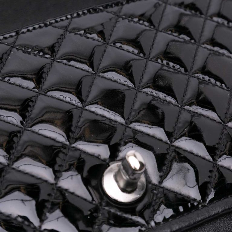 Chanel Timeless Medium Patent / Lamb Black Logo | Sell your designer bag