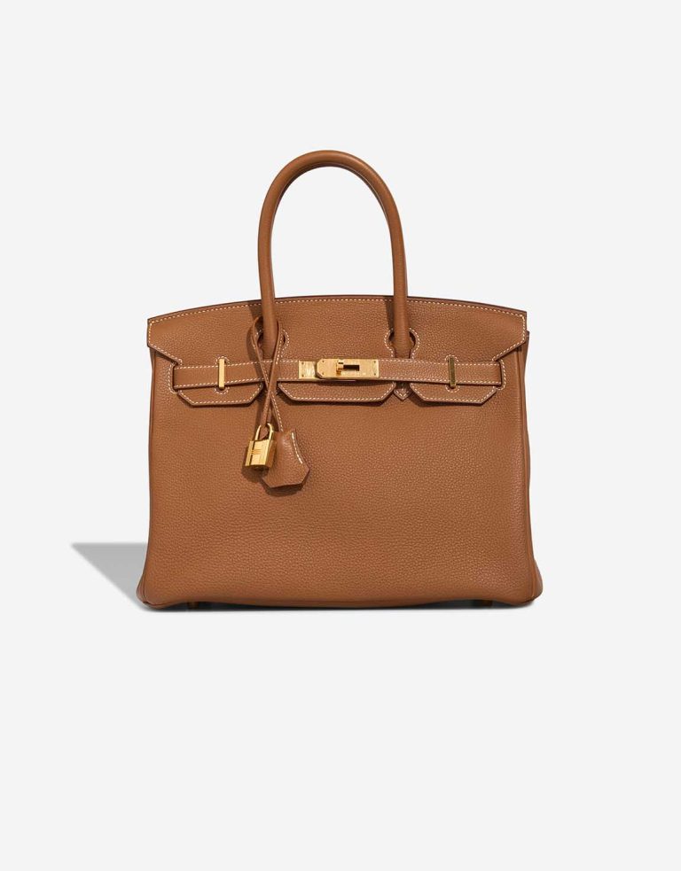 Hermès Birkin 30 Togo Gold Front | Sell your designer bag