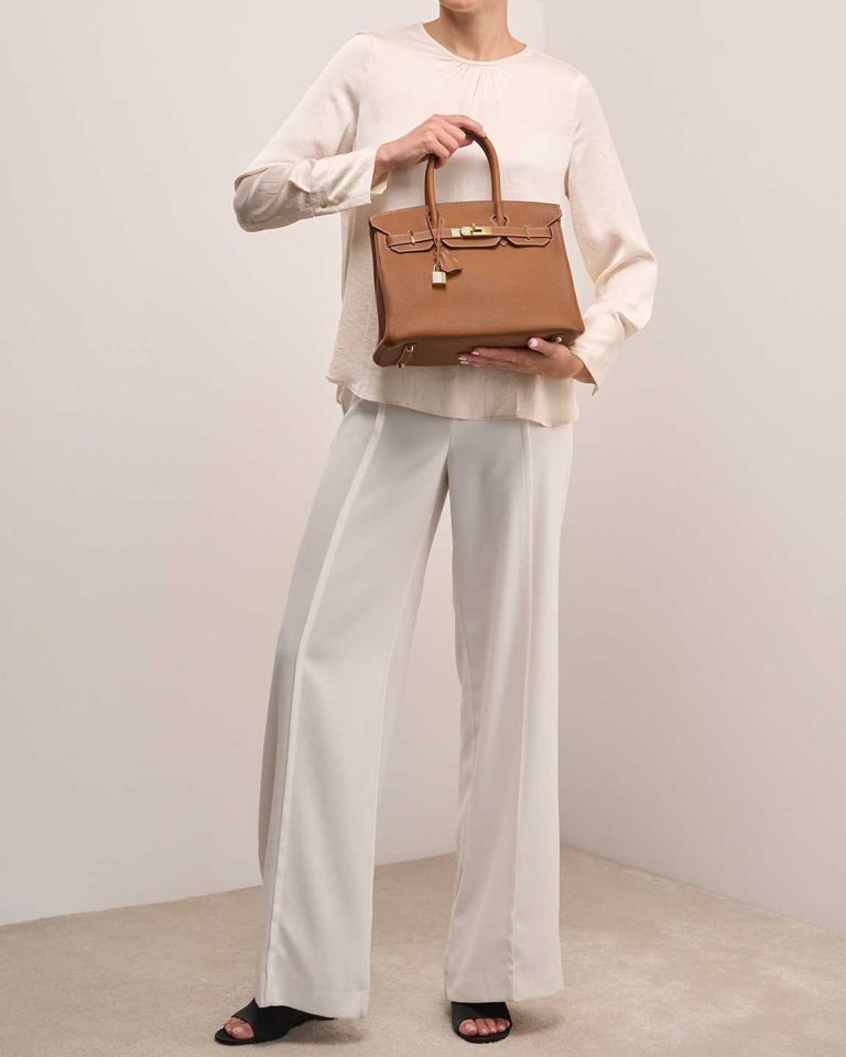 Hermès Birkin 30 Togo Gold Front | Sell your designer bag
