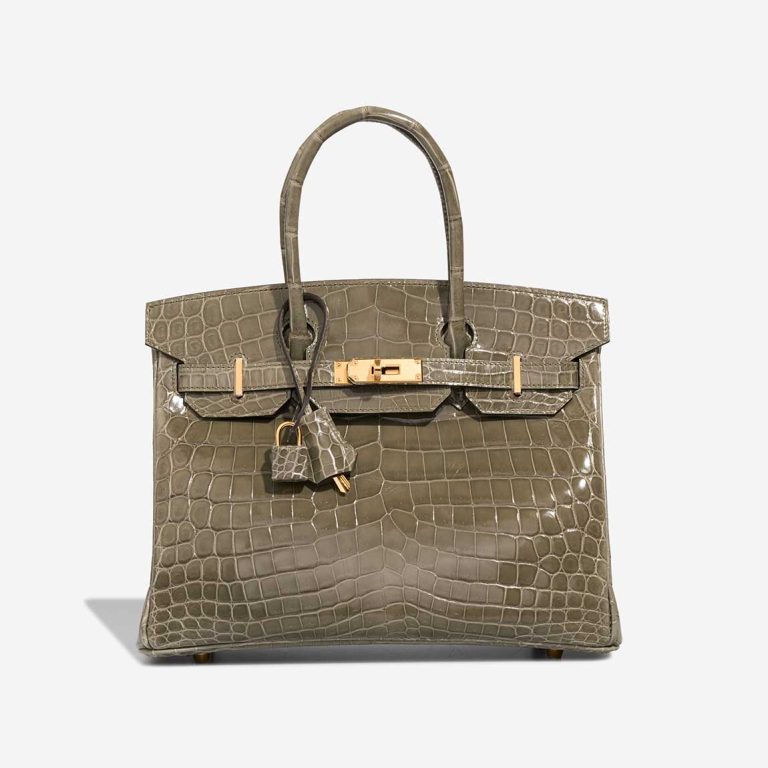 Hermès Birkin 30 Niloticus Crocodile Gris Tourterelle Front | Sell your designer bag