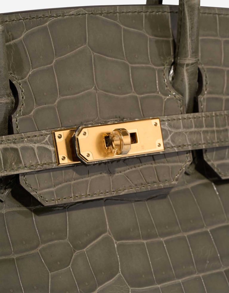 Hermès Birkin 30 Niloticus Crocodile Gris Tourterelle Closing System | Sell your designer bag