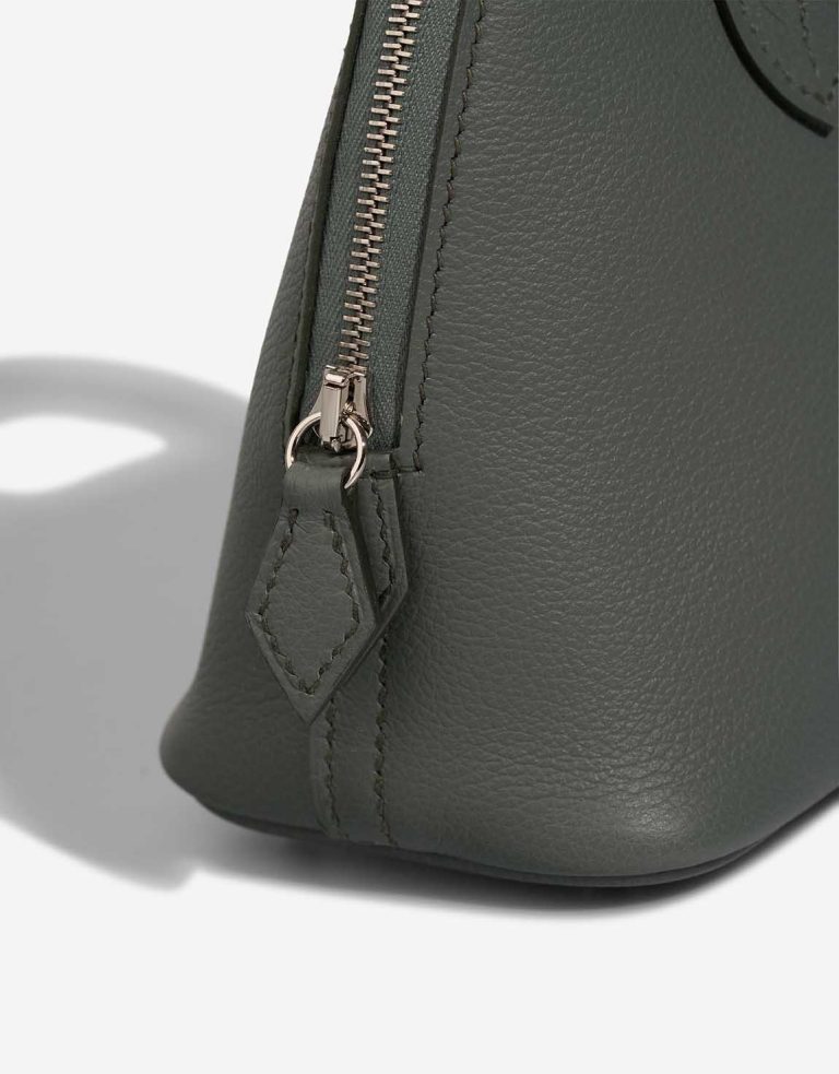 Hermès Bolide Mini Evercolor Vert Amande Closing System | Sell your designer bag