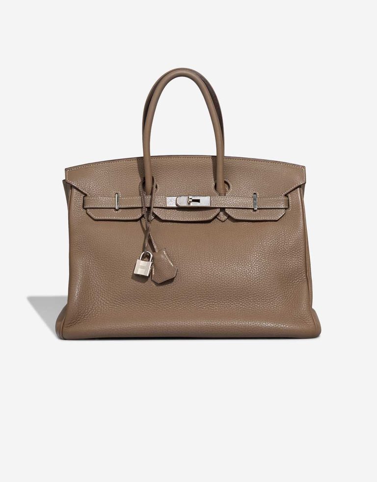 Hermès Birkin 35 Clémence Étoupe Front | Sell your designer bag