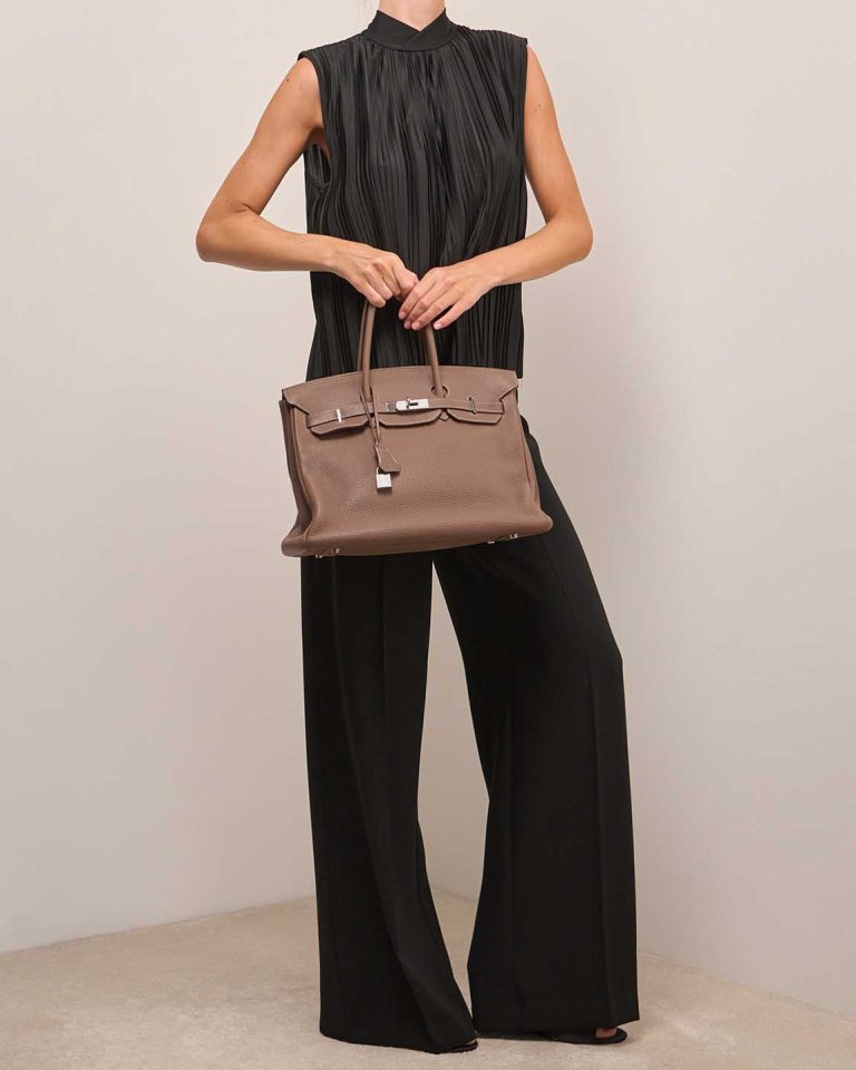 Hermès Birkin 35 Clémence Étoupe Front | Sell your designer bag
