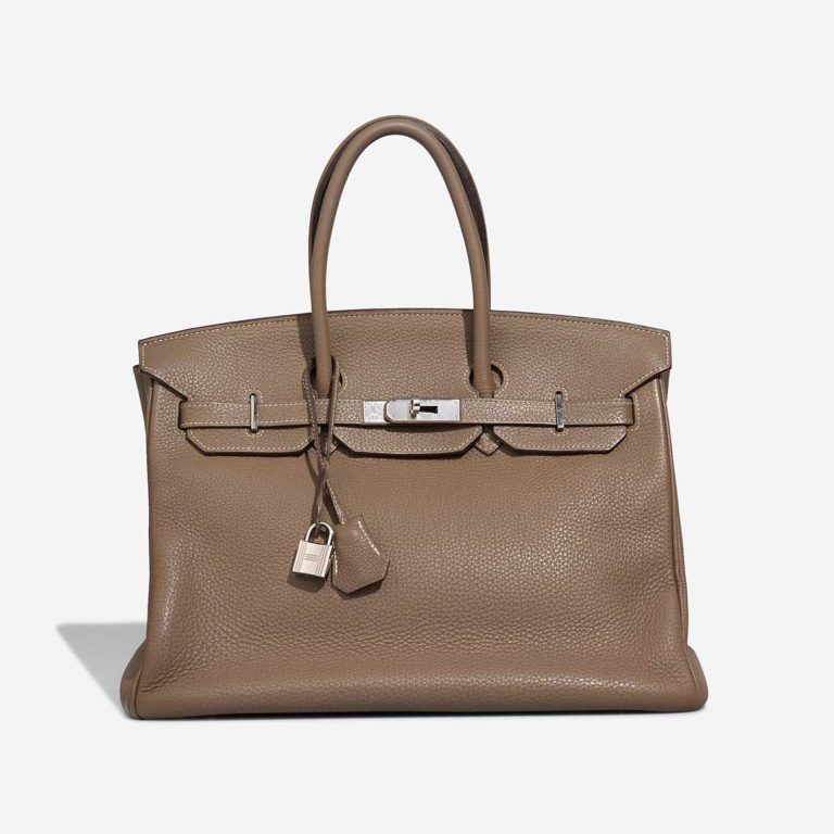 Hermès Birkin 35 Clémence Étoupe Front | Sell your designer bag