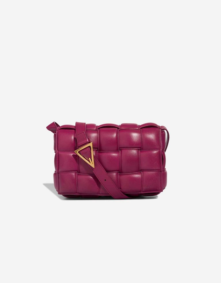 Bottega Veneta Cassette Lamb Purple Front | Sell your designer bag