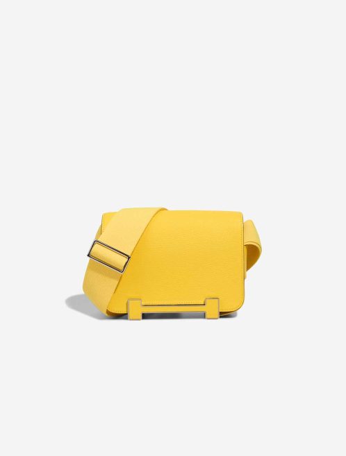 Hermès Geta Chèvre Mysore Jaune Citron / New Lime Front | Sell your designer bag
