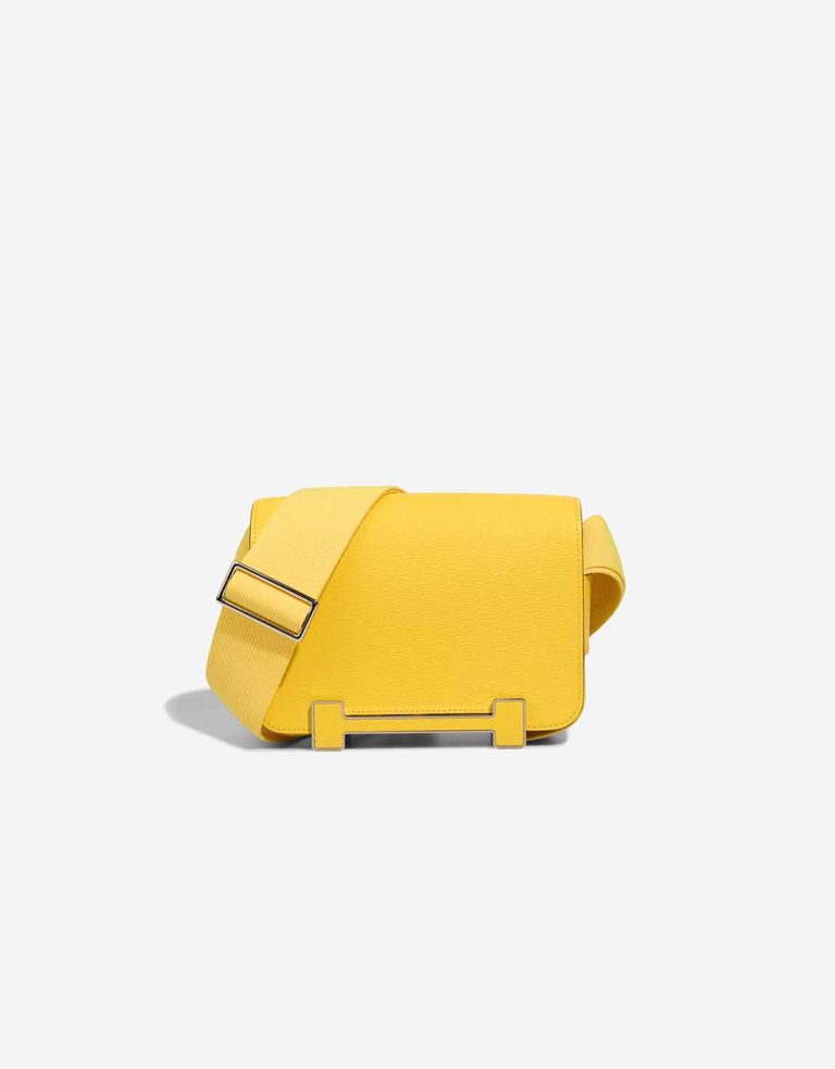 Hermès Geta Chèvre Mysore Jaune Citron / New Lime Front | Sell your designer bag