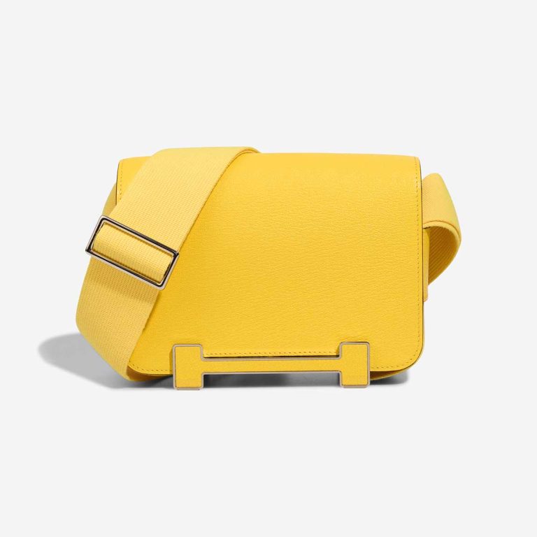 Hermès Geta Chèvre Mysore Jaune Citron / New Lime Front | Sell your designer bag
