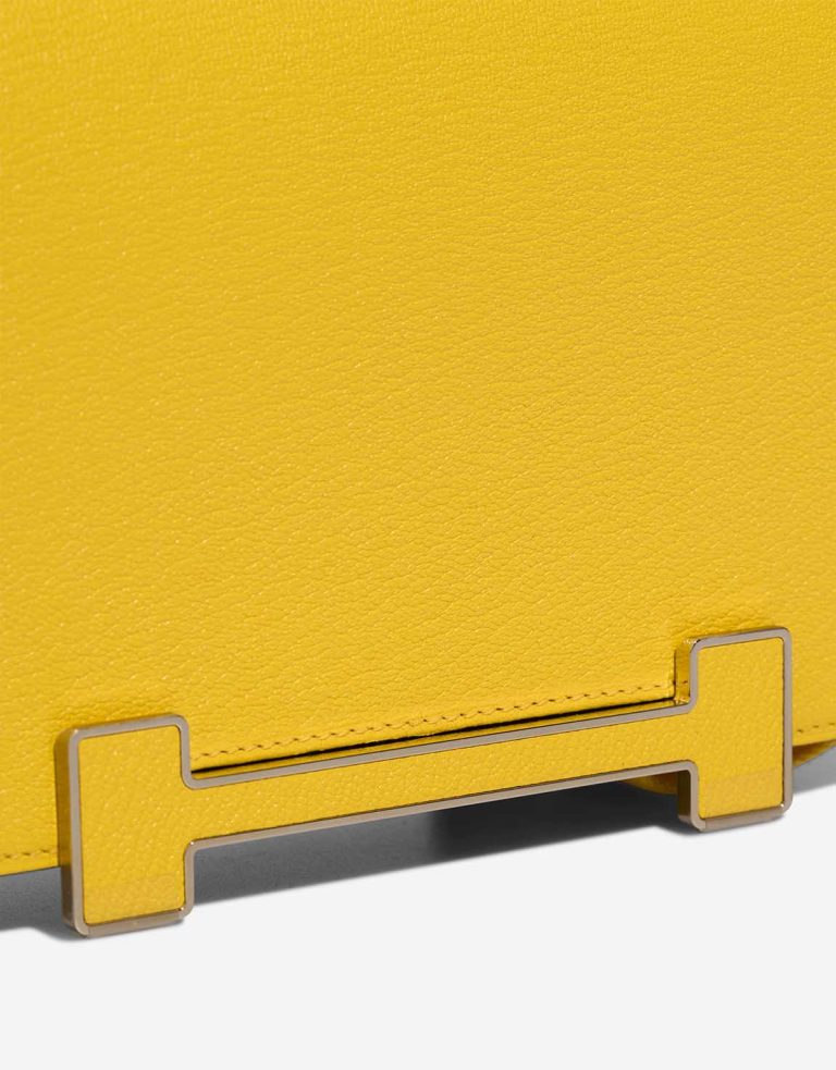 Hermès Geta Chèvre Mysore Jaune Citron / New Lime Closing System | Sell your designer bag