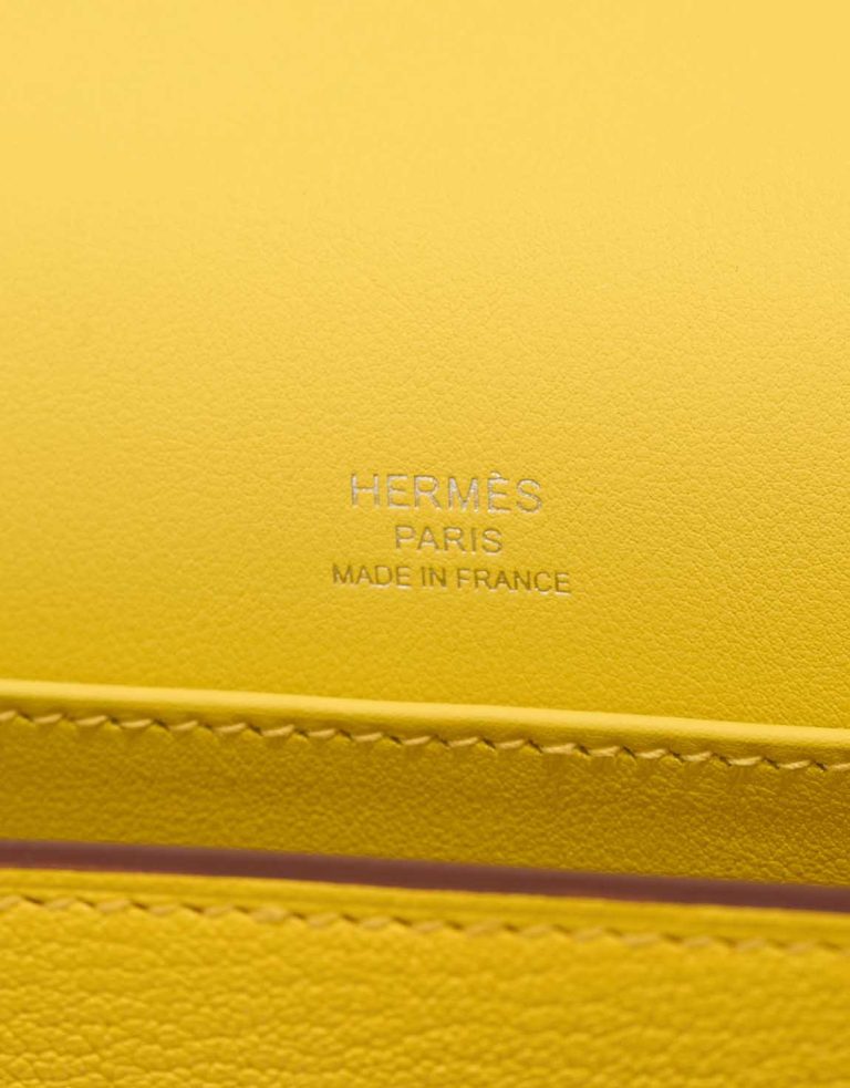 Hermès Geta Chèvre Mysore Jaune Citron / New Lime Logo | Sell your designer bag