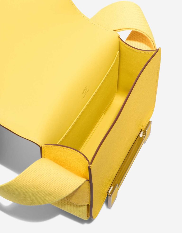 Hermès Geta Chèvre Mysore Jaune Citron / New Lime Inside | Sell your designer bag