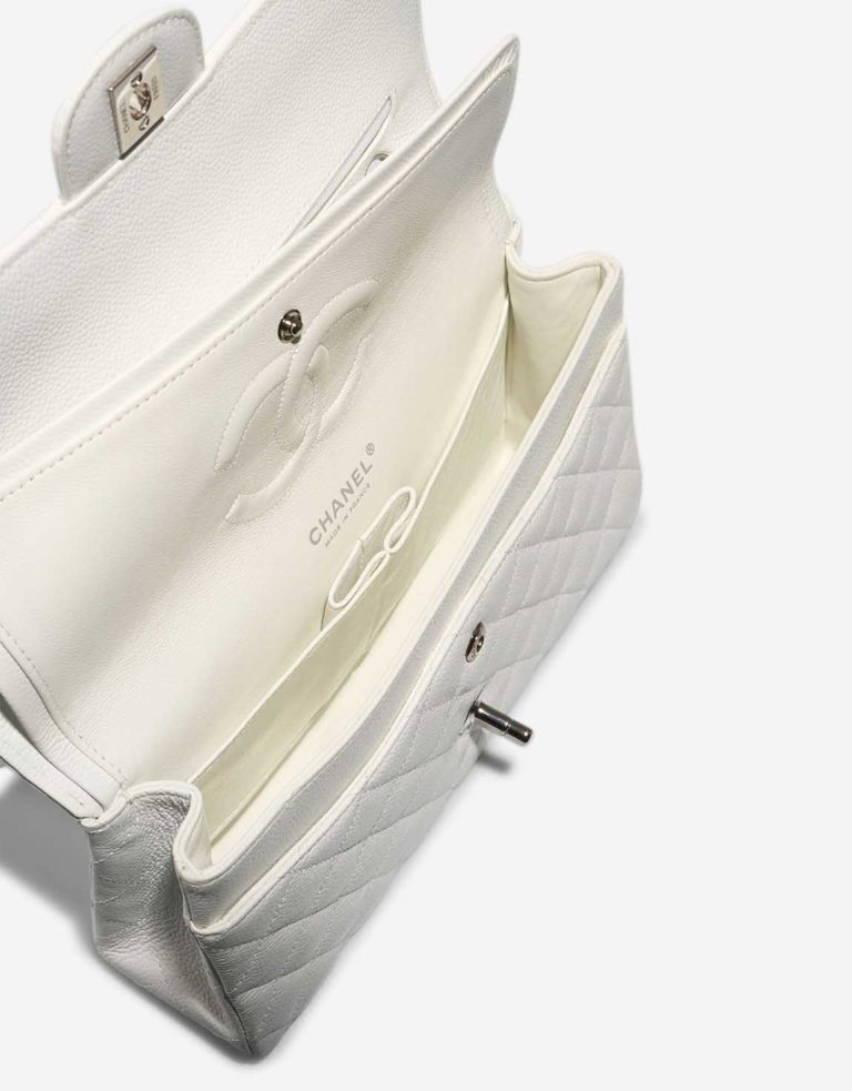 Chanel Timeless Medium Caviar White Inside | Sell your designer bag