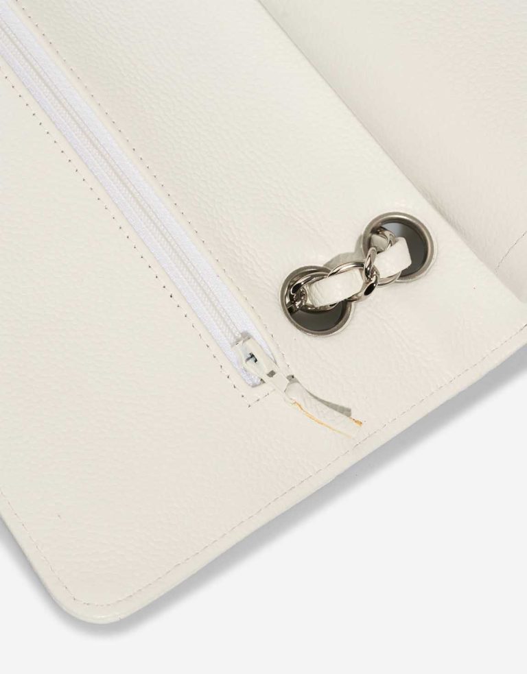 Chanel Timeless Medium Caviar White Signs of wear | Sell your designer bag