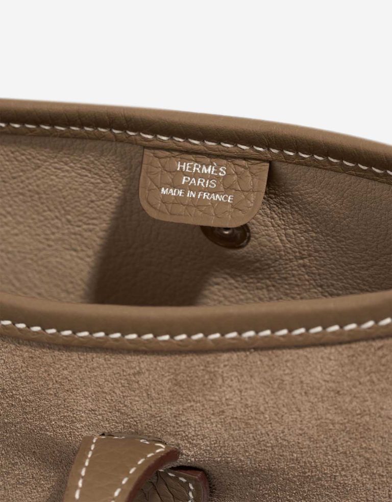 Hermès Evelyne 16 Suede / Taurillon Clémence Étoupe / Gris Caillou Logo | Sell your designer bag