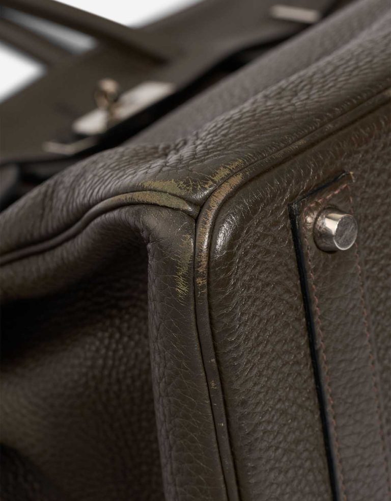 Hermès Birkin 40 Togo Vert Bronze Signs of wear | Sell your designer bag