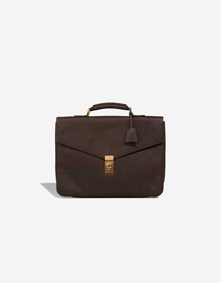 Chanel Briefcase Caviar Brown Front | Sell your designer bag