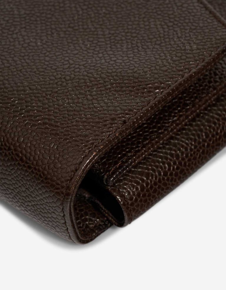 Chanel Briefcase Caviar Brown Signs of wear | Sell your designer bag