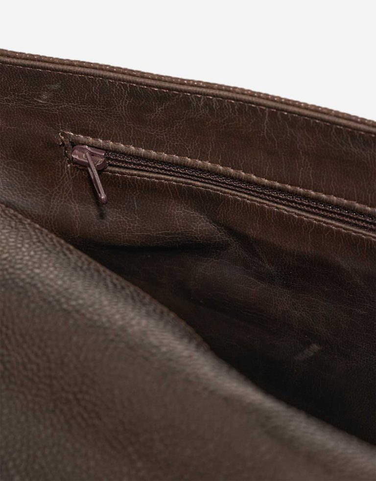 Chanel Briefcase Caviar Brown Signs of wear | Sell your designer bag