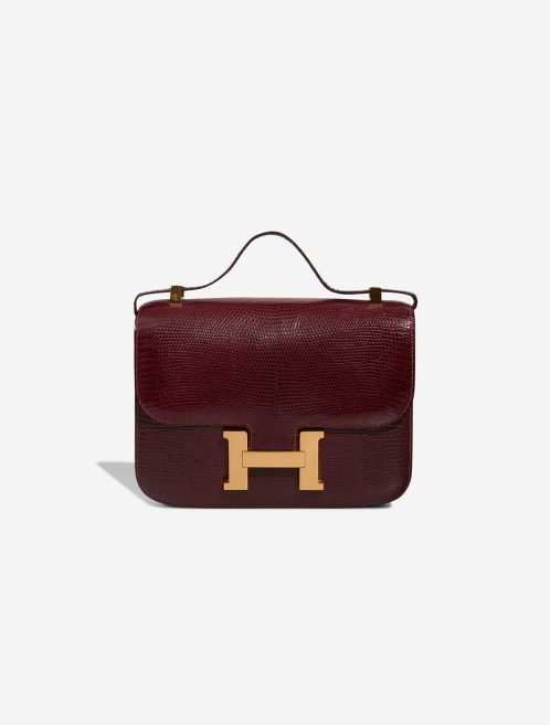 Hermès Constance 23 Lizard Bordeaux Front | Sell your designer bag