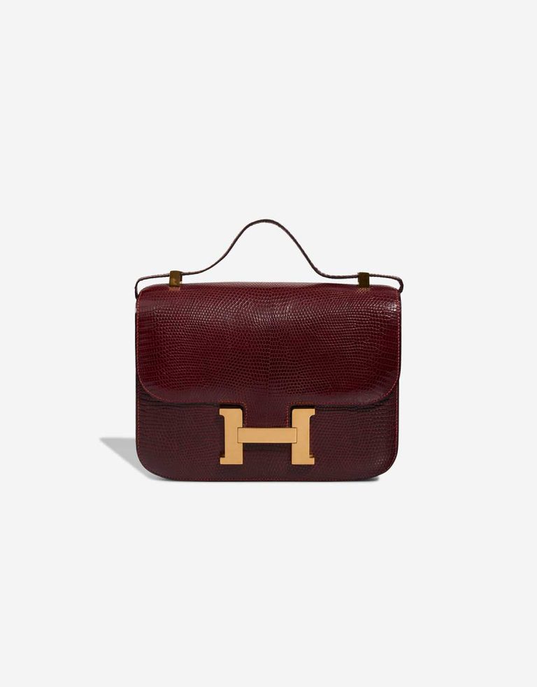 Hermès Constance 23 Lizard Bordeaux Front | Sell your designer bag