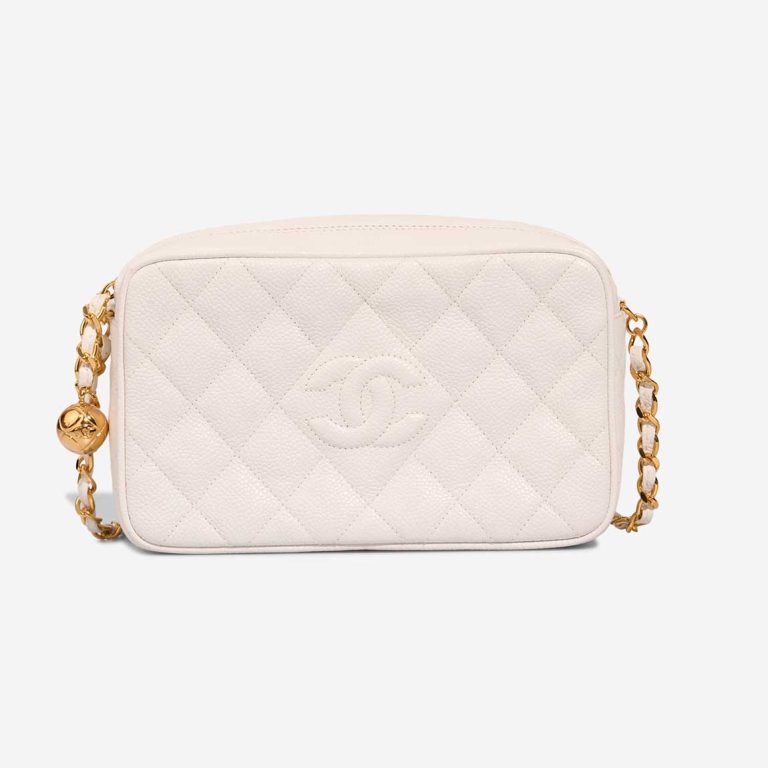Chanel Camera Bag Caviar White Front | Sell your designer bag
