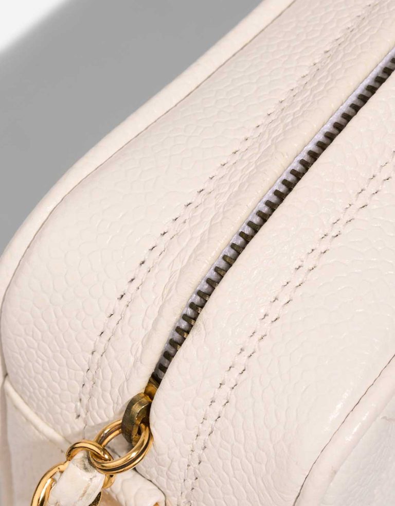 Chanel Camera Bag Caviar White Signs of wear | Sell your designer bag