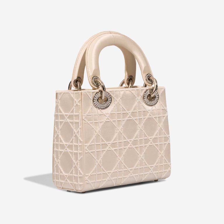 Dior Lady Mini Silk / Pearls Beige | Sell your designer bag