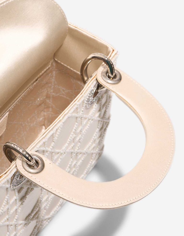 Dior Lady Mini Silk / Pearls Beige Inside | Sell your designer bag