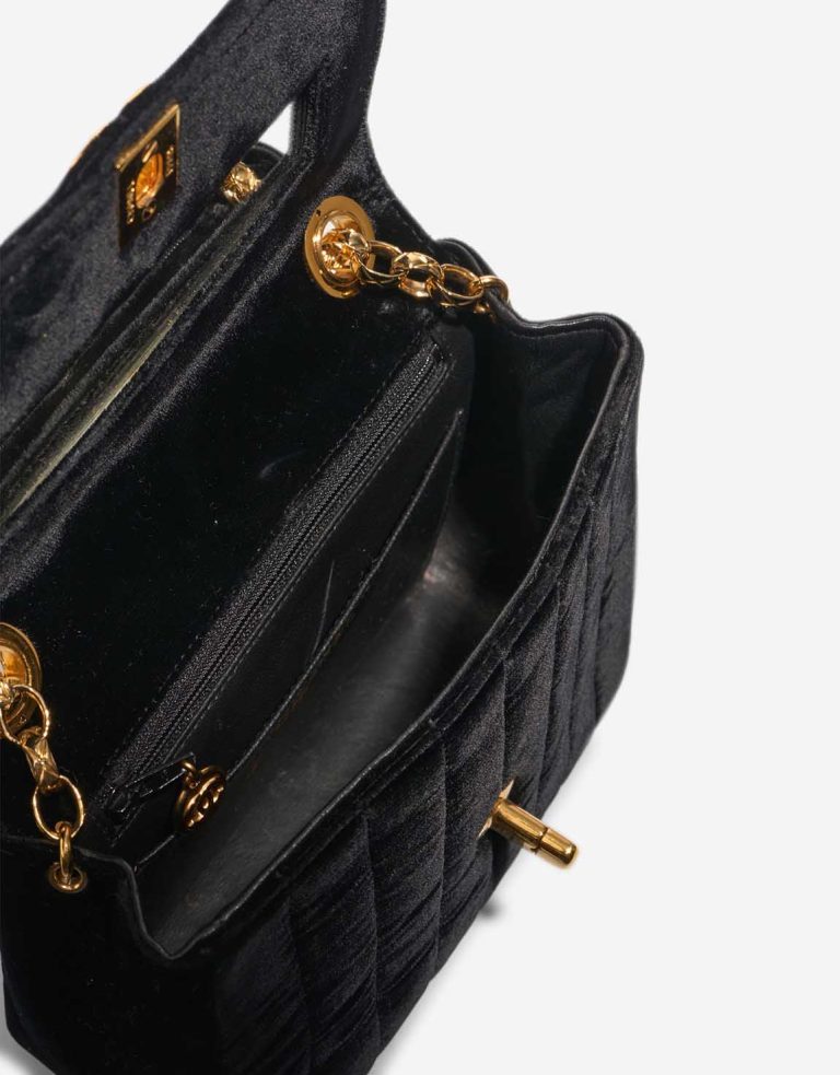Chanel Timeless Mini Square Velvet Black Inside | Sell your designer bag