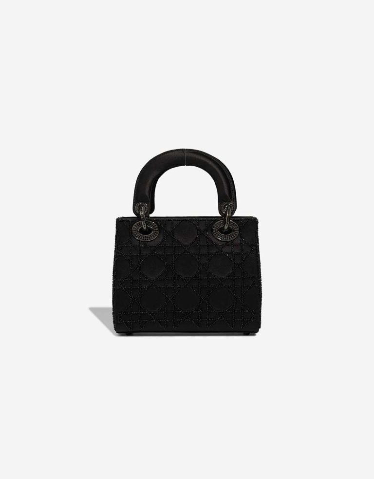 Dior Lady Mini Silk / Pearls Black Front | Sell your designer bag