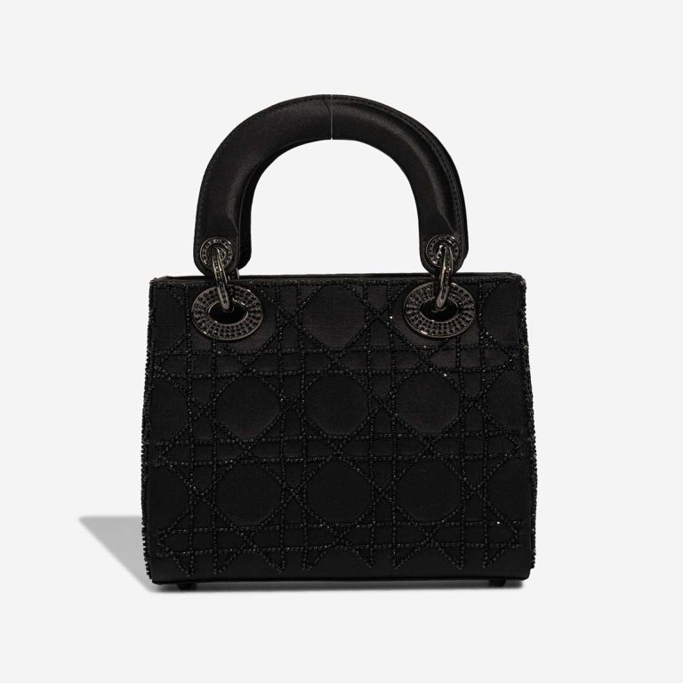 Dior Lady Mini Silk / Pearls Black Front | Sell your designer bag