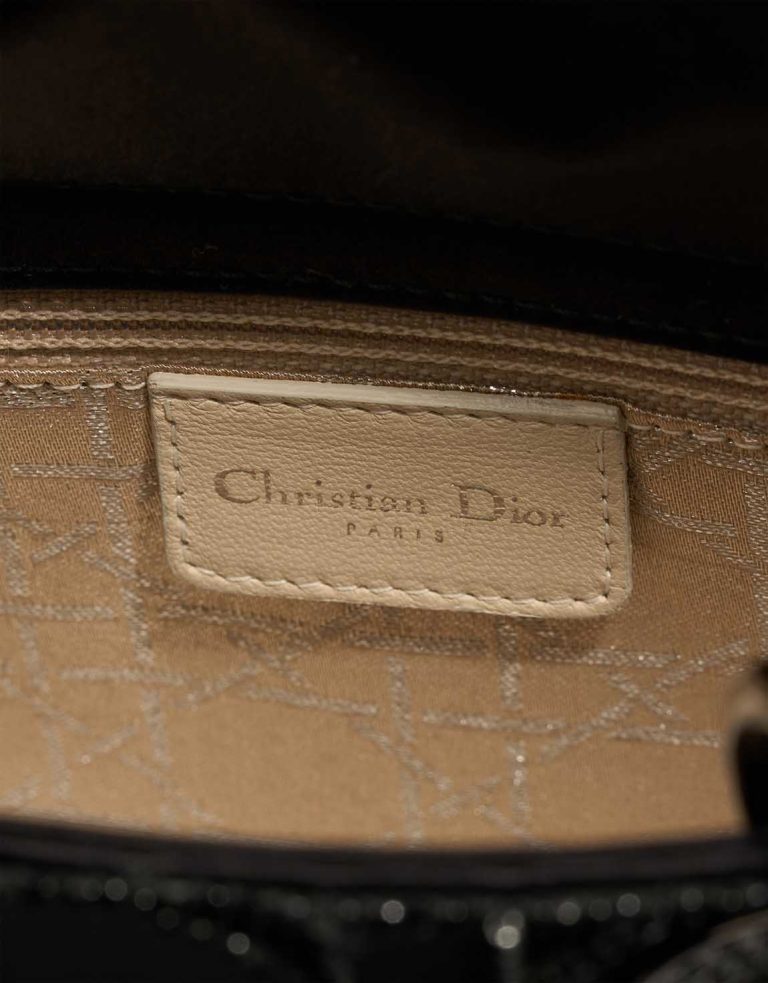 Dior Lady Mini Silk / Pearls Black Logo | Sell your designer bag
