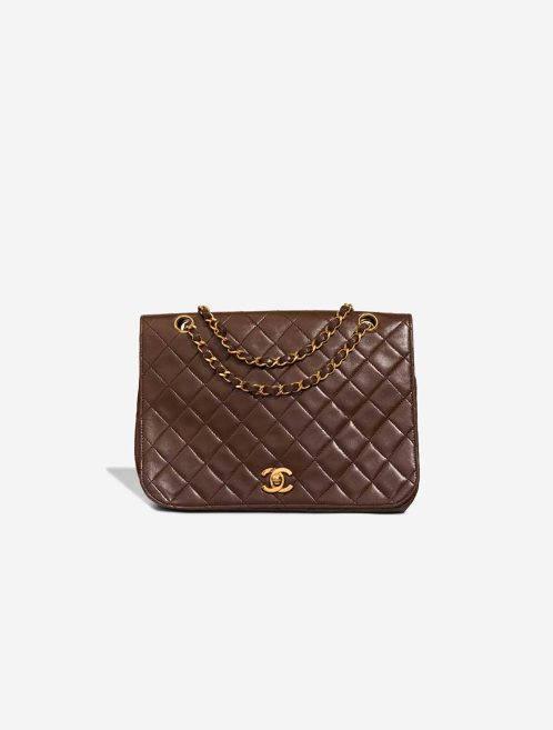 Chanel Flap Bag Medium Lamb Brown Front | Sell your designer bag